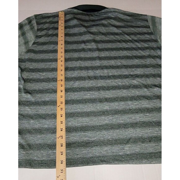 Oregon Ducks Polo Shirt Mens 3XL Green / Gray Stripe Russell Duck Logo - Picture 9 of 11